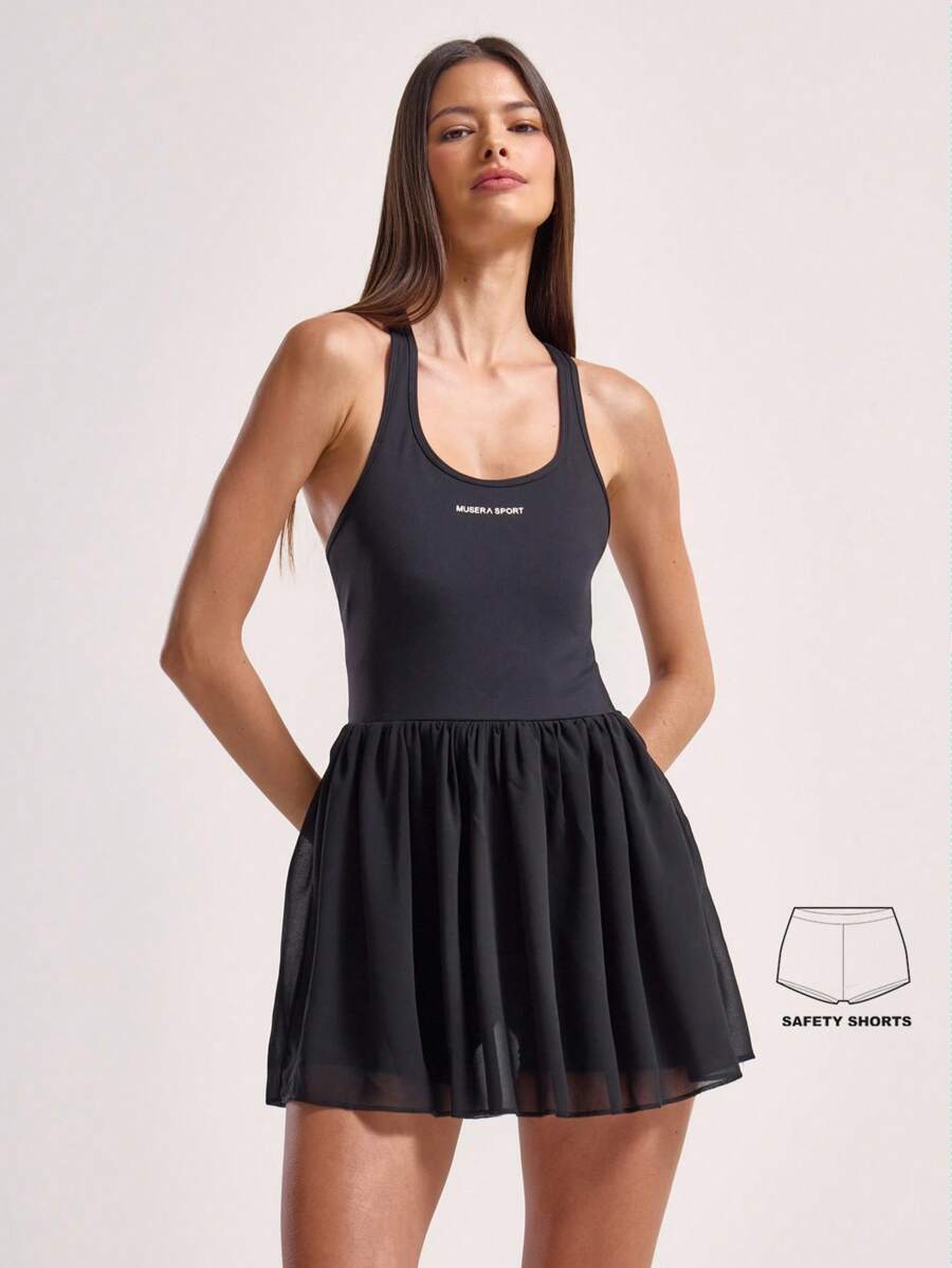 Musera Sport Women Active Dresses Gym Fitness - Black - View 1