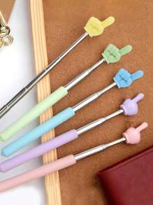 Teacher Specific Telescopic Teaching Whip, Classroom Blackboard Indicator Stick, Student Reading Tracking Guide Rod - Multicolor - View 2