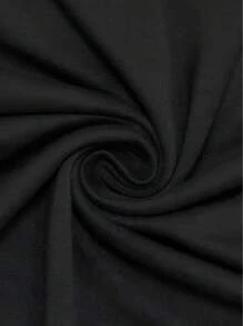 EMERY ROSE Halloween Retro Witch Pattern Printed Casual Plus Size T-Shirt - Black - View 6