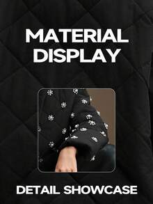 Anewsta 女式短款修身优雅厚重铆钉领黑色冬季外套 - 黑色 - 查看 5