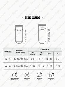 MADBALLS X SHEIN 3 双柔软透气吸湿排汗休闲女士短袜条纹时尚酷炫粉色和蓝色情侣短袜加固脚趾和脚跟，经久耐用，适合所有季节，适合夏季和冬季 - 彩色 - 查看 7