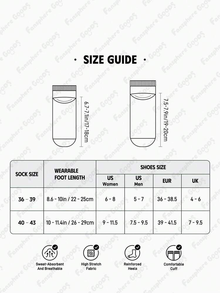 MADBALLS X SHEIN 3 双柔软透气吸湿排汗休闲女士短袜条纹时尚酷炫粉色和蓝色情侣短袜加固脚趾和脚跟，经久耐用，适合所有季节，适合夏季和冬季 - 彩色 - 查看 7