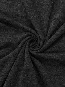 SHEIN 2pcs Maternity Casual Solid Color Long Sleeve Top And Pants Set