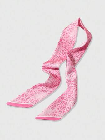 Kawaii 1 pezzo Sciarpa con stampa leopardata in stile Y2K, versatile per la vita quotidiana, feste di strada, decorazione e styling per festival musicali, adatta per le donne