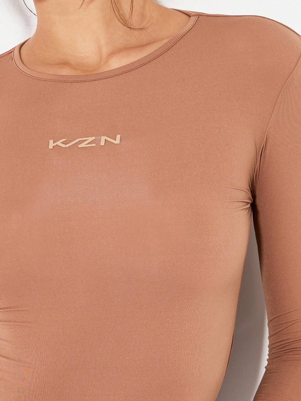 Ribbed Long Sleeve Crop Top With Slim Fit
