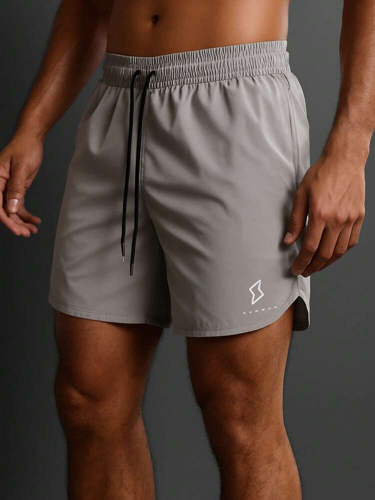 Short de sport essentiel avec ourlet incurvé