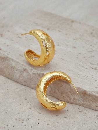 Opalesca 1 Coppia di orecchini a cerchio a goccia con zirconi incastonati, texture metallica e geometrica, eleganti, carini, di lusso, adatti per lavoro, festa, casual, matrimonio, vacanza, campeggio, stile Y2K, per mamma, donne, ragazze, autunno, inverno, festival, vacanza, old money, Ognissanti