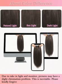 ZERO-NET 14英寸女士假发片，真人发丝，8英寸x8英寸底座，适合头发稀疏的女性。 - S2 - 查看 11