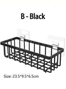 Multi-Functional Kitchen Sink Sponge Holder Water Draining Shelf No-Drill Household Laundry Dishwashing Liquid Storage Rack - Multicolor - View 9