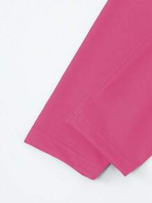 Sparklyn 2pcs/Set Girls Casual & Elegant Princess Bowknot & Butterfly Graphic Print Skirt And Leggings Set, For Spring & Summer,Holiday,Summer,Travel Fall Winter - Hot Pink - View 6