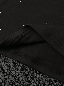 Manfinity Dauomo Maglietta da uomo, processo di foratura a caldo, girocollo, manica corta, colore tinta unita casual, nuova collezione primavera/estate 2025, rave