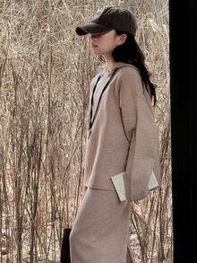 Hapijoa 女童针织毛衣套装，秋季