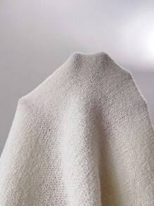 Elenzga 商务休闲女装秋季服装，撞色无袖单排扣针织背心，适合大学校园穿着 - 米色 - 查看 8