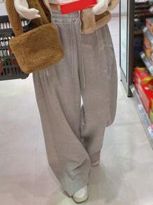 DAZY Women's Casual Solid Color Loose Sweatpants Fall Women Joggers