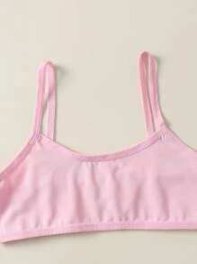 SHEIN 5件套青少年女孩简约舒适纯色训练胸罩 - 彩色 - 查看 4