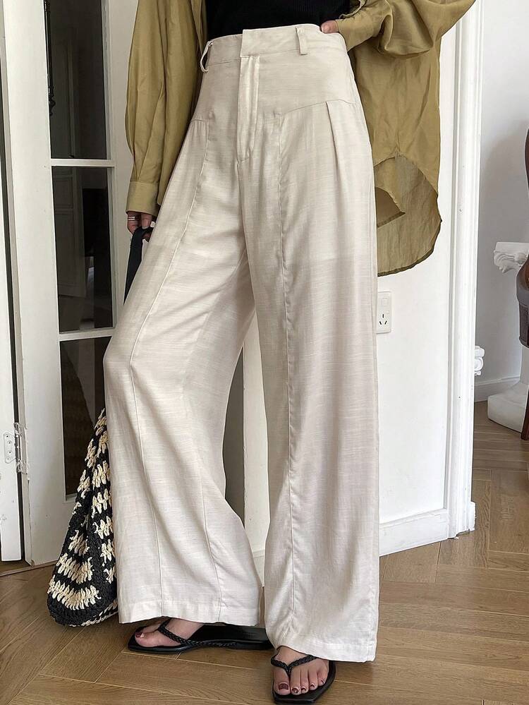Women's Casual Loose Wide Leg Floor Length Pants