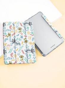 TOM & JERRY X SHEIN 时尚可爱的卡通老鼠和猫印花垫套 - 彩色 - 查看 2