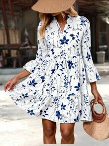 EMERY ROSE 女式花卉印花 V 领喇叭袖短款休闲连衣裙，适合假期秋季服装 女式秋季连衣裙 秋季服装 女式秋季服装 女式秋装 女式秋冬服装 女式冬季教师服装 女式外出上衣 女式商务休闲装 女式商务休闲装 女式商务休闲装 女式乡村服装 女式老钱基本款教师服装 女式外出上衣 女式返校秋季女装 蓝白相间的碎花连衣裙 女式蓝白相间的连衣裙 碎花层叠连衣裙 3/4 袖连衣裙 V 领连衣裙 蓝白相间的碎花连衣裙 长袖夏装 女式衬衫连衣裙 碎花连衣裙 女式蓝色碎花连衣裙 女式服装 加大码连衣裙 女式服装 女式服装 女式服装 女式服装 女式服装 女式服装 女式服装 女式服装 女式服装 女式服装 女式服装 女式服装 女式服装 女式服装 女式服装 女式服装 女式服装 女式服装 女式服装 女式服装 女式服装 女式服装 特定图案：全身印花 特定图案：碎花 下摆形状：荷叶边 类型：衬衫细节：荷叶边下摆 - 藍色 - 查看 5