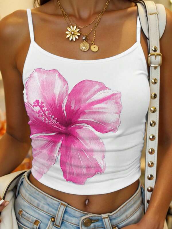 SHEIN Tailliertes Freizeit-Sport-Camisole für Tween Mädchen