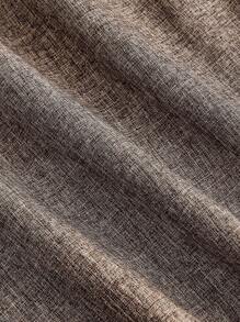 SHEIN MOD Váy sơ mi tay ngắn cổ ve lật màu trơn thanh lịch dành cho nữ, đơn giản/công sở, có thắt lưng - Lạc đà - Xem 4