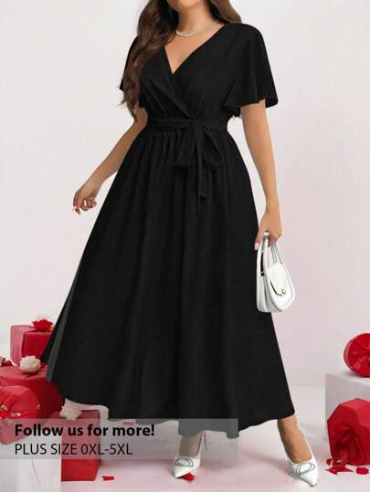 Firerie 大码休闲复古花卉宽松连衣裙，适合春秋季节