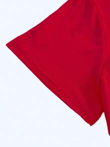 EMERY ROSE Áo thun cỡ lớn in hình Kindness Is Free - Đỏ - Xem 4