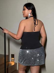 NU&NOW Plus Size Halter Neck Top