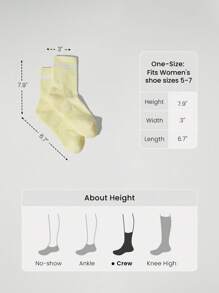 GLOWMODE 3 đôi tất cotton kẻ sọc cổ điển, mềm mại, thoáng khí, chất liệu lưới với logo dệt jacquard, thích hợp cho tập luyện, mặc hàng ngày và mùa thu đông. - Nhiều màu - Xem 6