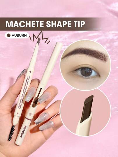 SHEGLAM Better Brows Long Lasting Eyebrow Pencil-Auburn Waterproof Automatic Eyebrow Pen Easy To Color Silky Smooth Natural Shaping Outlining Filling Eyebrow Makeup Brand Beauty Makeup Face Paint Cosmetic For Women Girls Perfect For Winter Spring Ideal For Y2K Fancy Fashion Suitable For Birthday Gift Party Ready Best Color