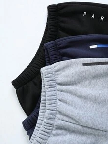 Quần jogger thể thao dáng rộng, cạp chun kiểu Oxford, in chữ, dành cho bé trai tuổi teen, phong cách xuân thu thanh lịch. - Nhiều màu - Xem 3