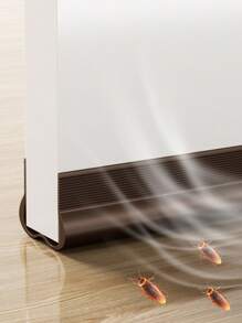 Adjustable Plastic Door Draft Stopper Draft Proof Noise Reduction Insect Protection Waterproof Soft PVC Bottom Gap Seal Soundproofing Easy Install For Home Doors Protection Bottom Protector Weather Strip Home Improvement Indoor Use