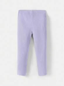 SHEIN 秋冬时尚可爱少女打底裤 - 黑色 - 查看 13