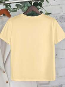 EMERY ROSE Camiseta de ganso con bordado floral de talla grande | Camiseta de ganso estilo Cottagecore | Camiseta de mujer con estética vintage y amante de los animales - Albaricoque - Ver 2