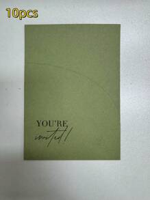 10 件口袋婚礼邀请函封面，订婚 XV 生日洗礼简单邀请函信封，5*7 英寸邀请函，DIY 邀请函礼物毕业生日装饰派对装饰单身派对 - 彩色 - 查看 10