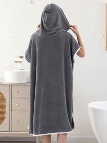 1pc Women's Sleeveless Bath Dress Robe Summer Wedding Home Bathroom Decor - Grey - View 7