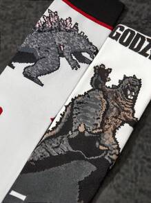 GODZILLAxKONG X SHEIN Herren Crew Socken