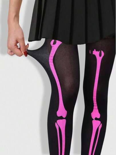 Grunge Punk 1pc Halloween Women High Elasticity Tights/Pantyhose/Leggings