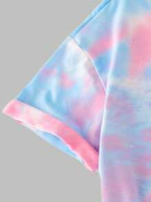 SHEIN Bộ 2 áo thun tay ngắn in họa tiết hoạt hình dễ thương thời trang và quần legging cho bé gái mới biết đi - Nhiều màu - Xem 4