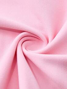 My Little Pony X SHEIN 青少年女孩休闲可爱卡通飞马和字母图案宽松短袖 T 恤，夏季 - 粉色 - 查看 5