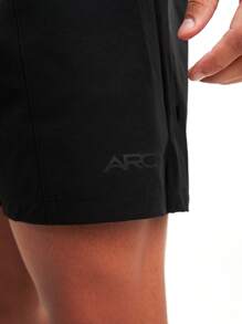 ARC 运动服高性能短裤跑步篮球速干健身健身房锻炼训练短裤 - 黑色 - 查看 6