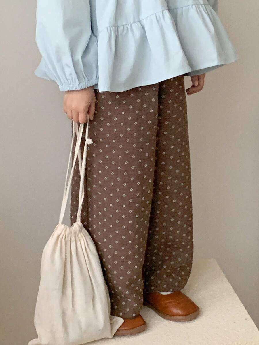 Dazy Kids Young Girl Fall Allover Print Pants