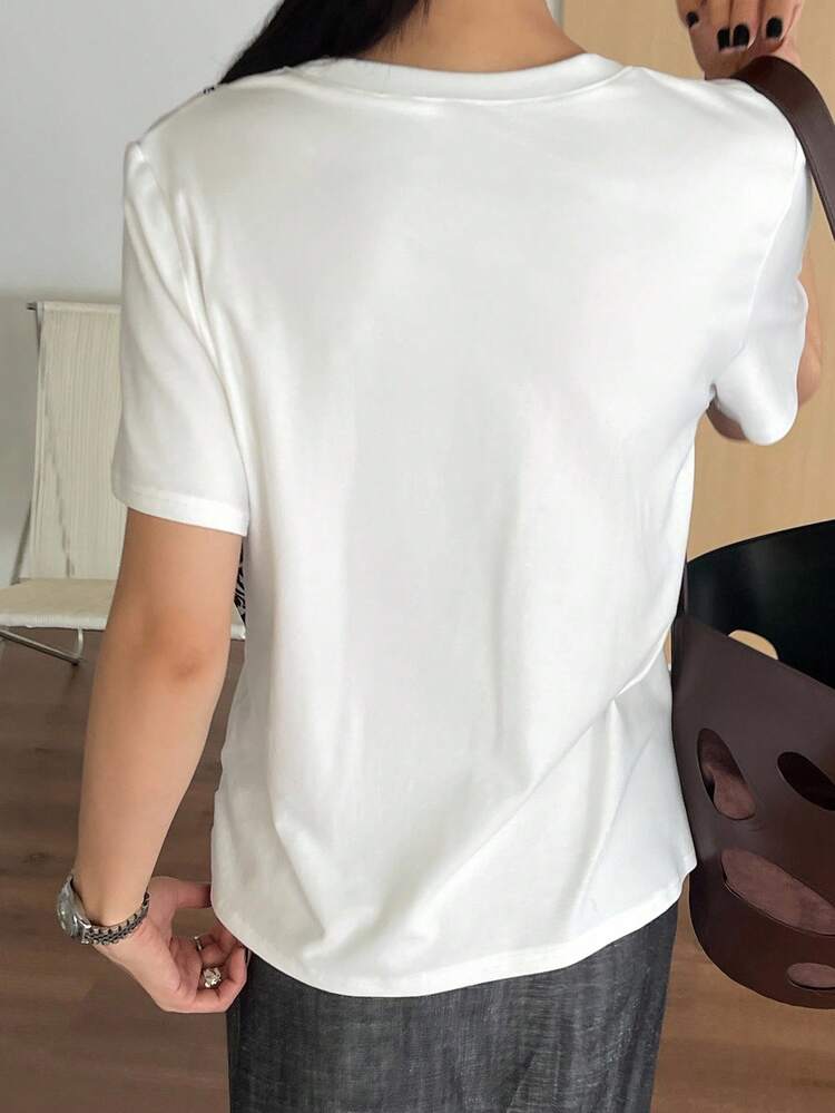 Women's Casual Patchwork 2 In 1 T-Shirt, Summer