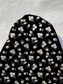 SHEIN EZwear Váy dài giản dị tối giản đa năng dành cho nữ với họa tiết hoa nhỏ, dây đeo mảnh có thể điều chỉnh, buộc lại, viền chữ A, khóa kéo ẩn, cỡ lớn, phù hợp cho các buổi đi chơi mùa xuân/hè - Nhiều màu - Xem 8