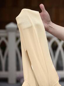 Manfinity Homme Men's Striped Short Sleeve Casual Loose Knit Sweater Knit Jersey V Neck Sweater Short Sleeve