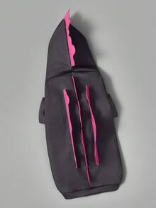 GODZILLAxKONG X SHEIN 1 Áo nỉ trùm đầu hóa trang hình mèo/chó cưng, cỡ XXS-XXXXL, cỡ cực nhỏ, cỡ cực lớn - Xám - Xem 7