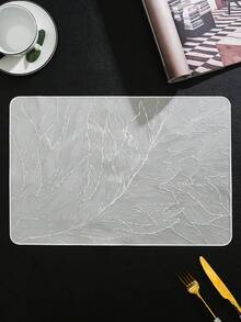 SHEIN 1-8 miếng lót đĩa PVC hình chữ nhật đơn giản, có thể giặt, dễ vệ sinh, có thể lau chùi, không trơn trượt, chịu nhiệt, miếng lót bàn ăn, màu Acacia ngọt ngào, miếng lót đĩa thanh lịch, cách bày bàn, miếng lót bàn bếp, trang trí tiệc cưới ngày lễ - Nhiều màu - Xem 14