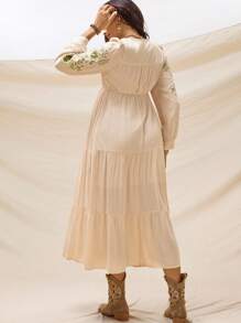 Boho Mama Autumn And Winter BOHO  Maternity Floral Print Strap Dress, Elegant For Vacation Summer Outfits Elegant Maternity Baby Shower Dress Fairycore