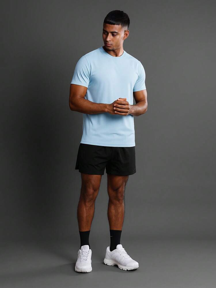 Slim Fit Short Sleeve Tee With Reinforced Seams