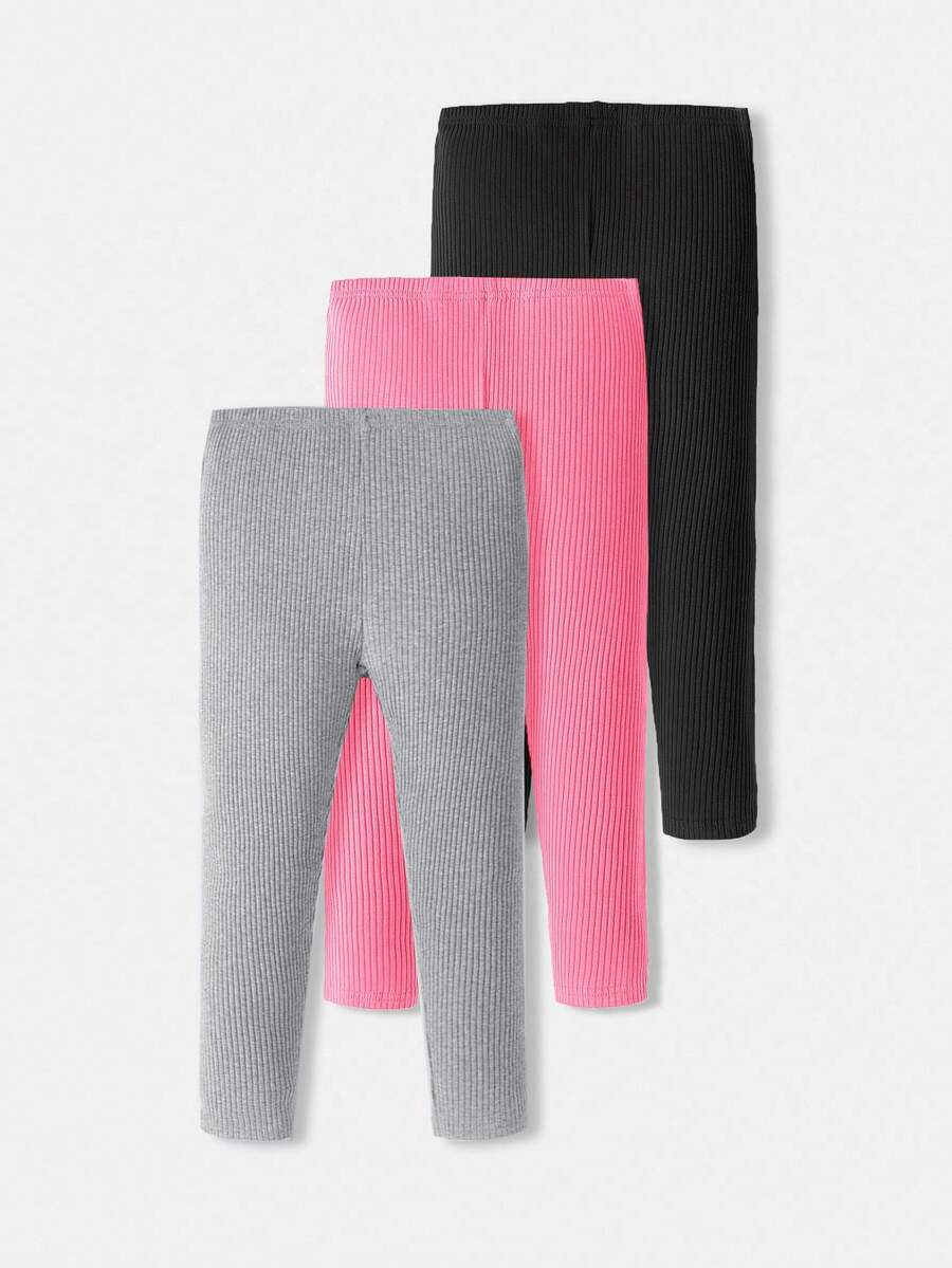 SHEIN 时尚可爱女童打底裤，适合秋冬季节穿着。 - 白色 - 查看 1