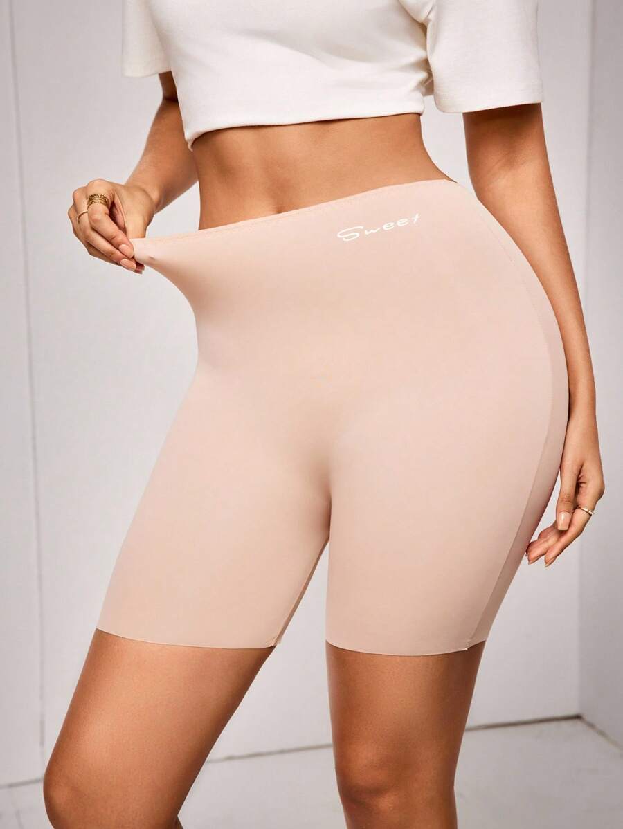 SuitURBody Women Letter Print Tight High Waist Shorts
